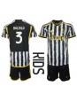 Juventus Gleison Bremer #3 Domácí dres pro děti 2023-24 Krátký Rukáv (+ trenýrky)